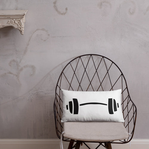 Barbell Accent Pillow