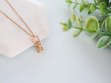 14k Gold Kipping Pull-up Pendant on Gold Chain